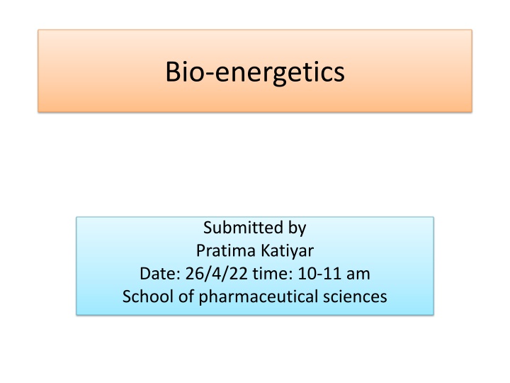 bio energetics