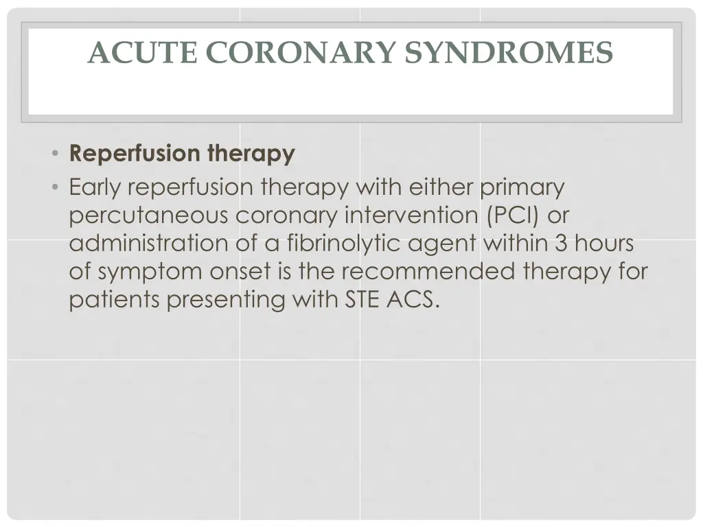 acute coronary syndromes 1