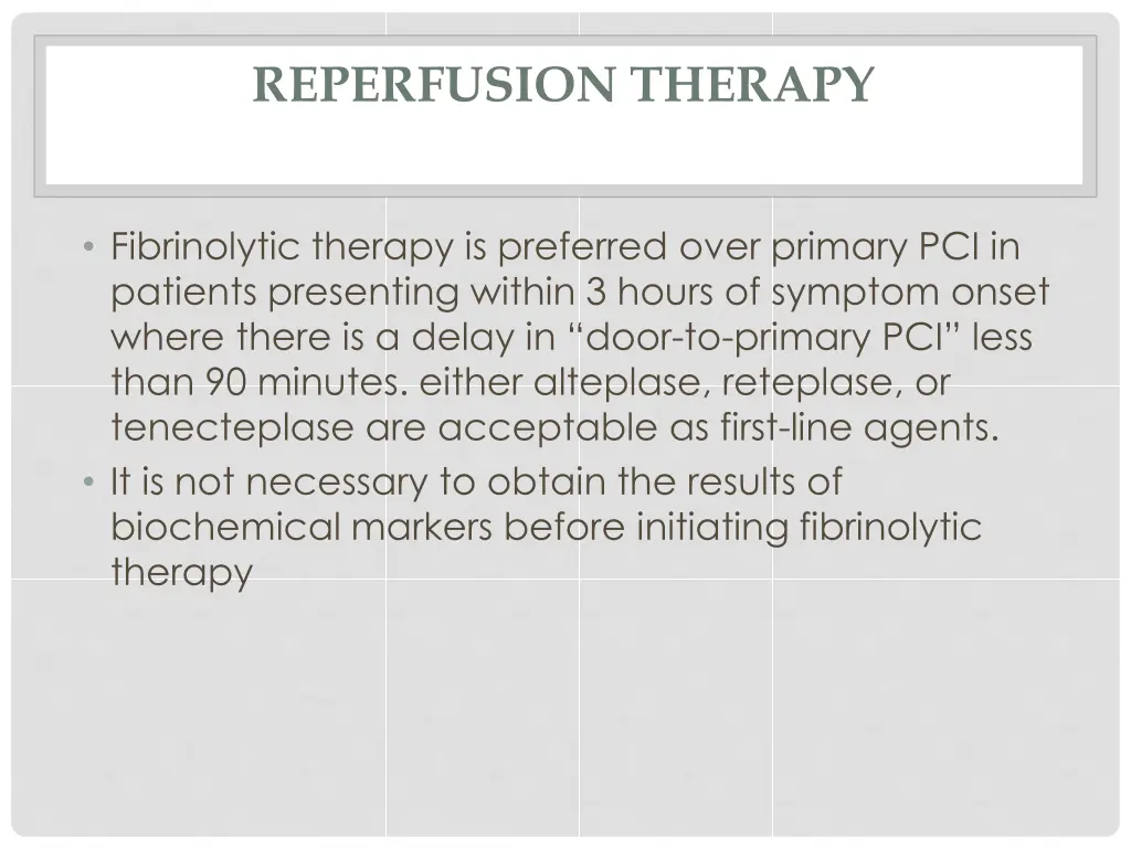 reperfusion therapy