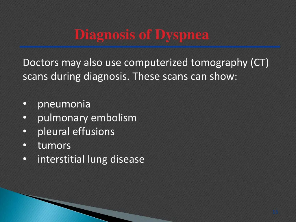 diagnosis of dyspnea 1