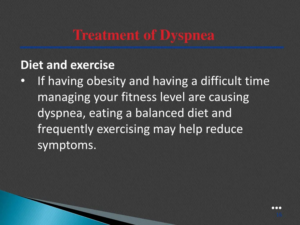 treatment of dyspnea