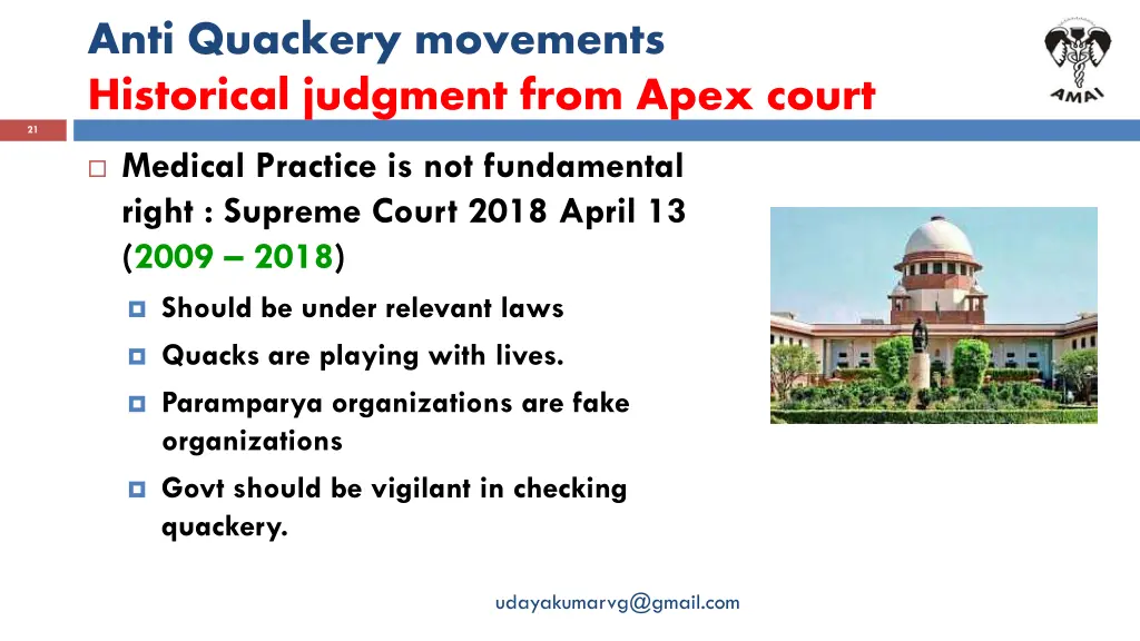 anti quackery movements historical judgment from