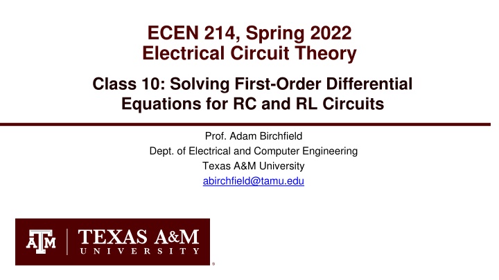 ecen 214 spring 2022 electrical circuit theory