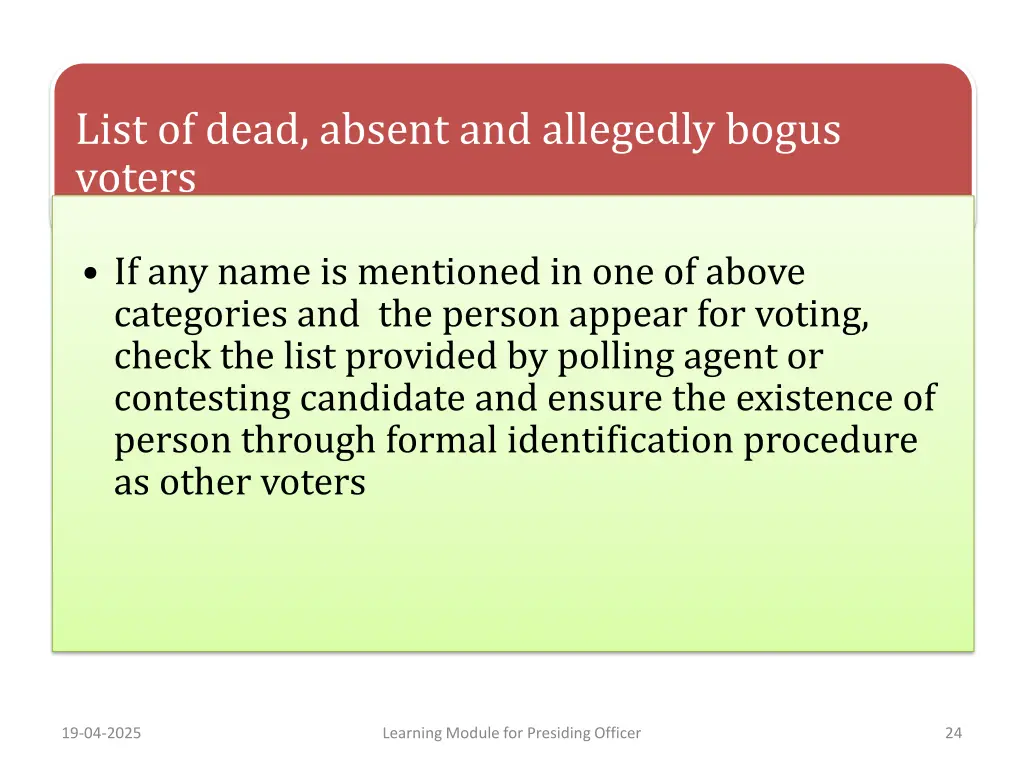 list of dead absent and allegedly bogus voters