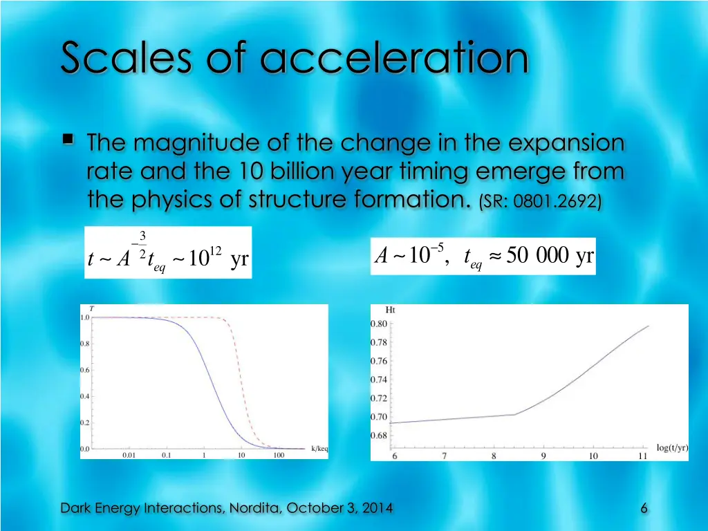 scales of acceleration