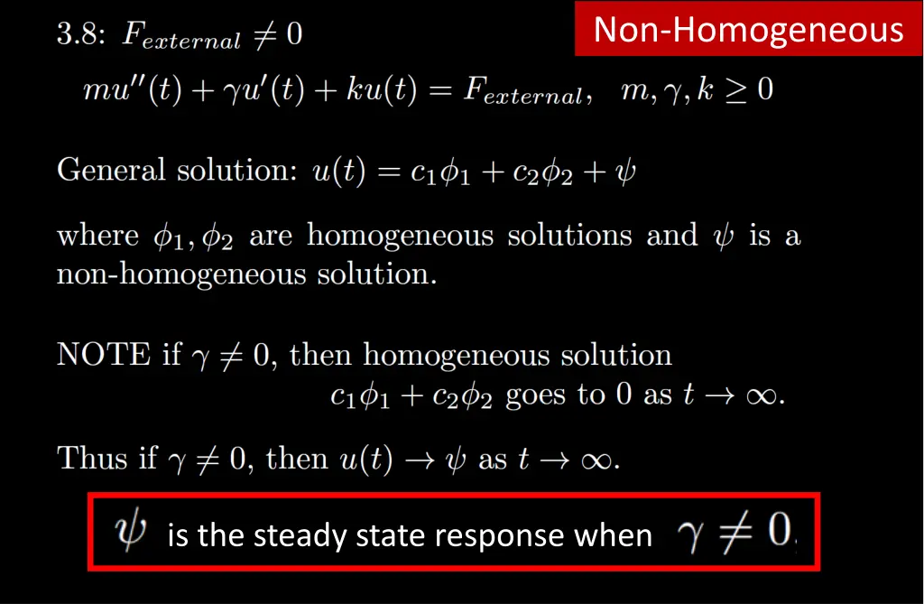 non homogeneous