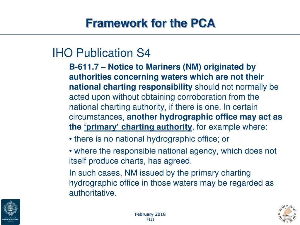 framework for the pca 1