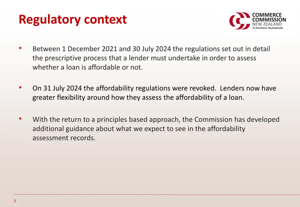 regulatory context