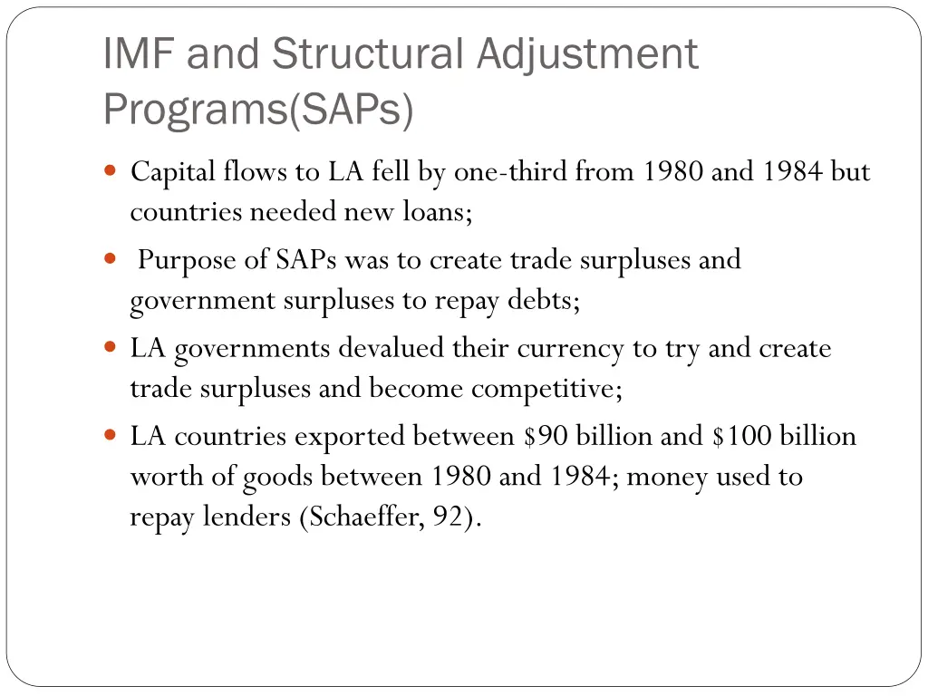 imf and structural adjustment programs saps