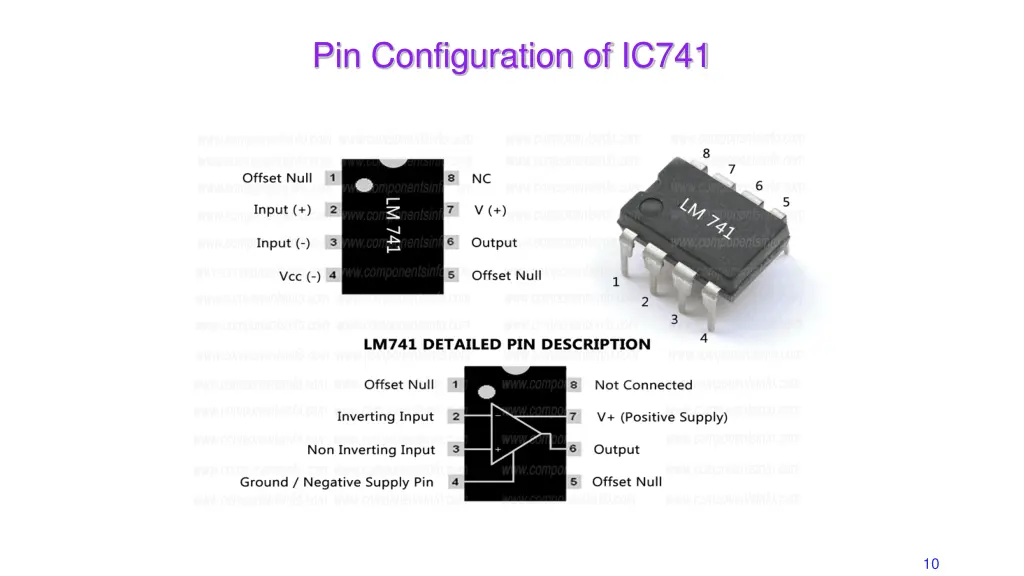 pin configuration of ic741
