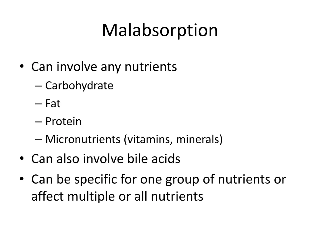 malabsorption 1