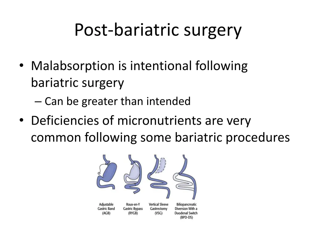 post bariatric surgery