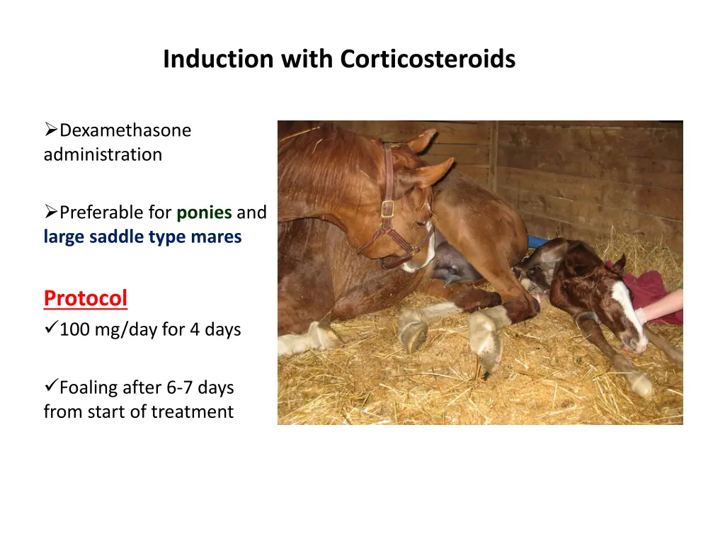 induction with corticosteroids