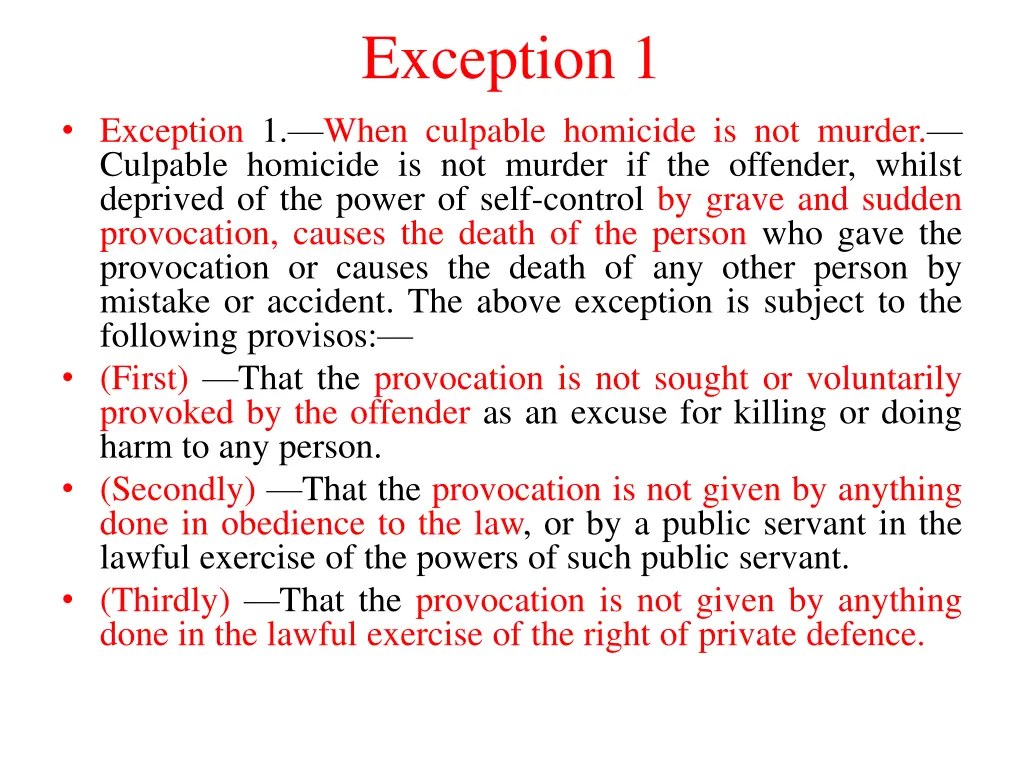 exception 1