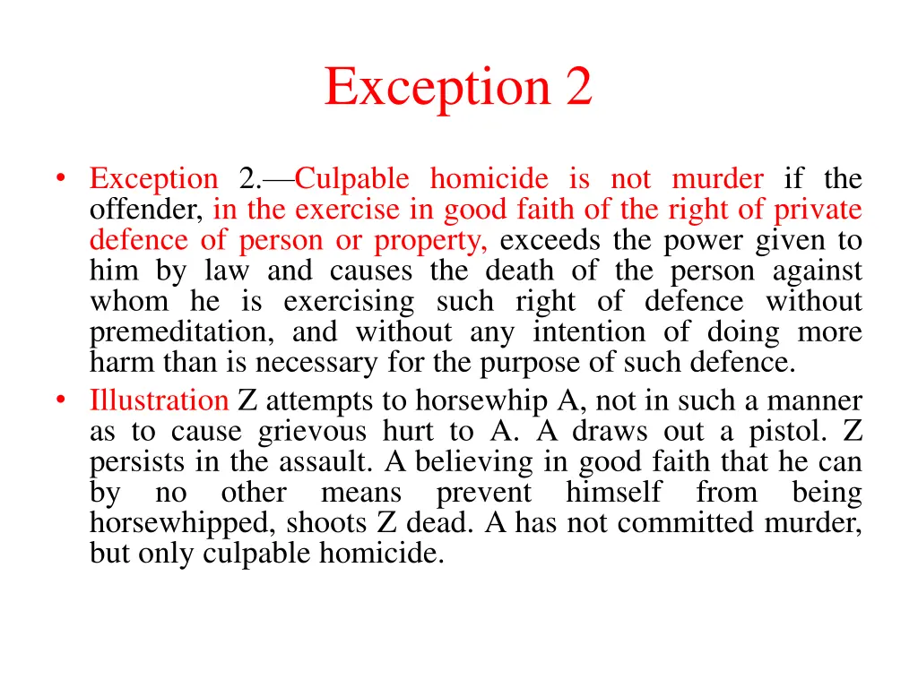 exception 2