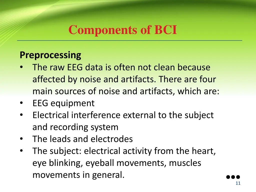 components of bci 2