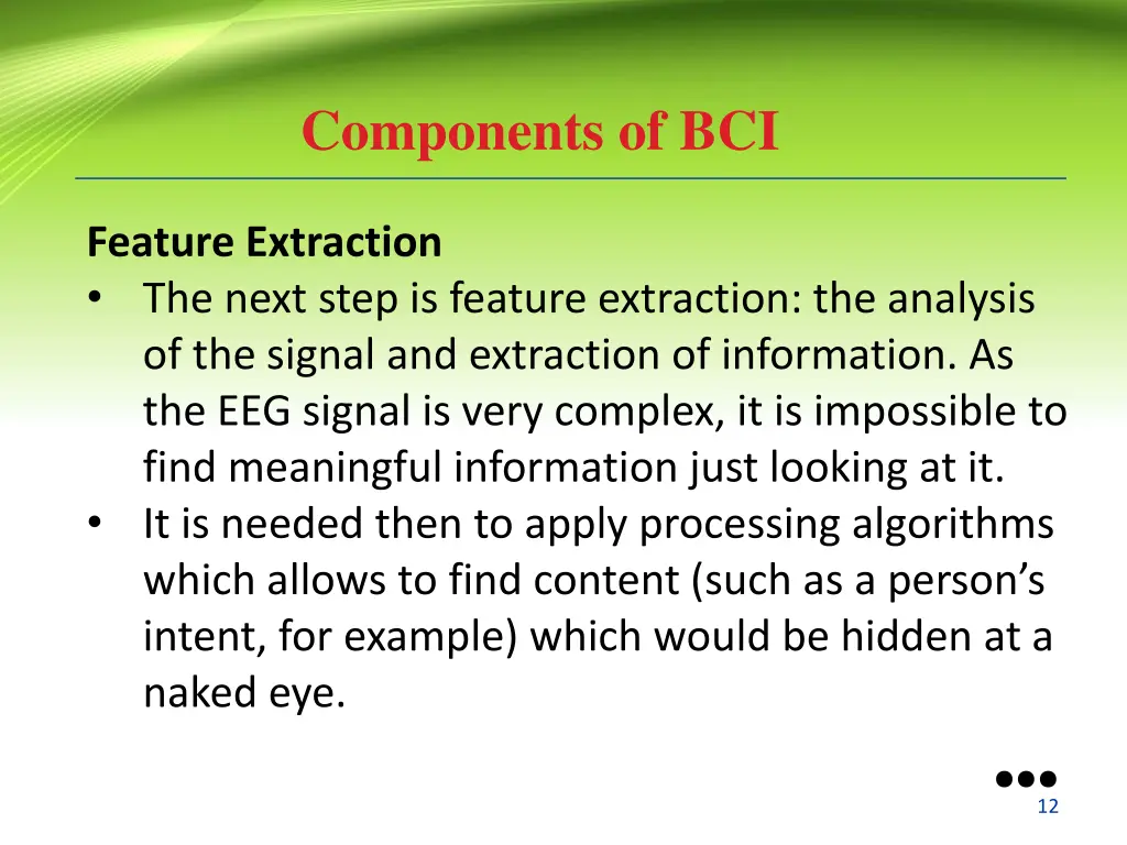 components of bci 3