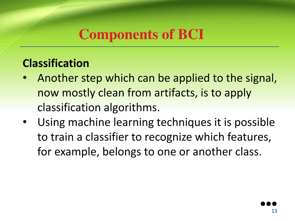 components of bci 4