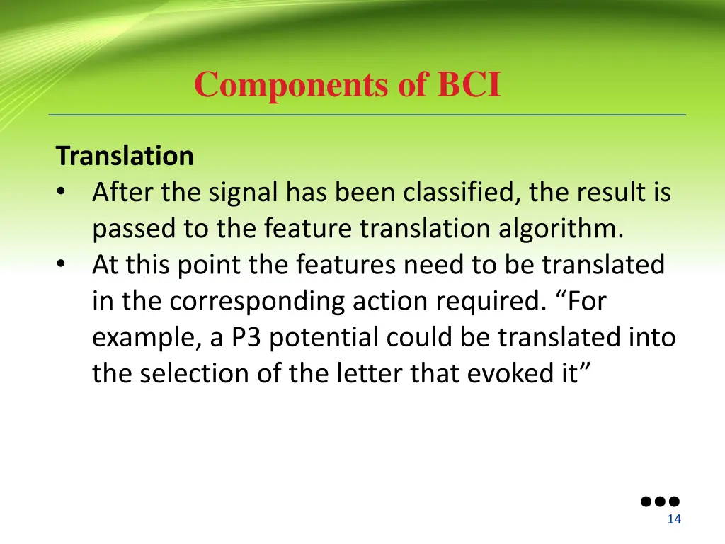 components of bci 5