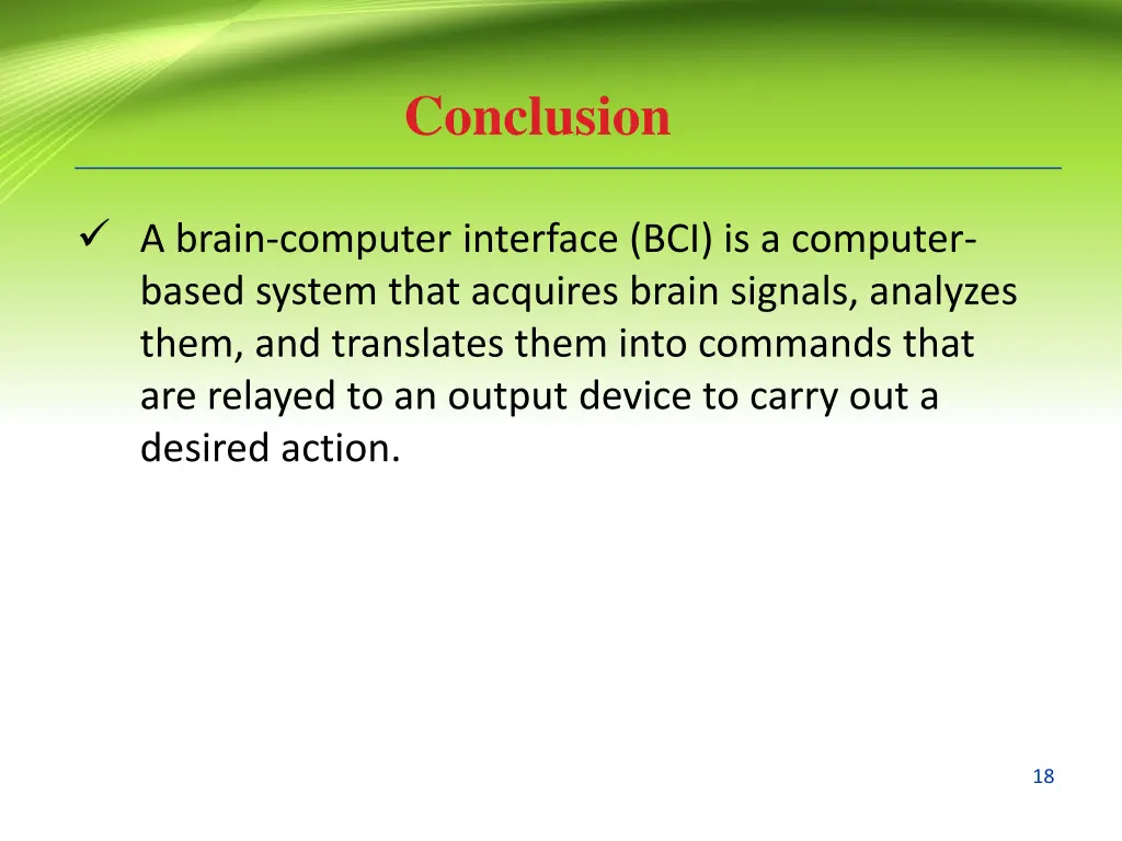 conclusion