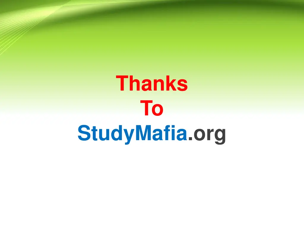 thanks to
