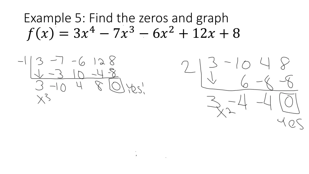 example 5 find the zeros and graph 1