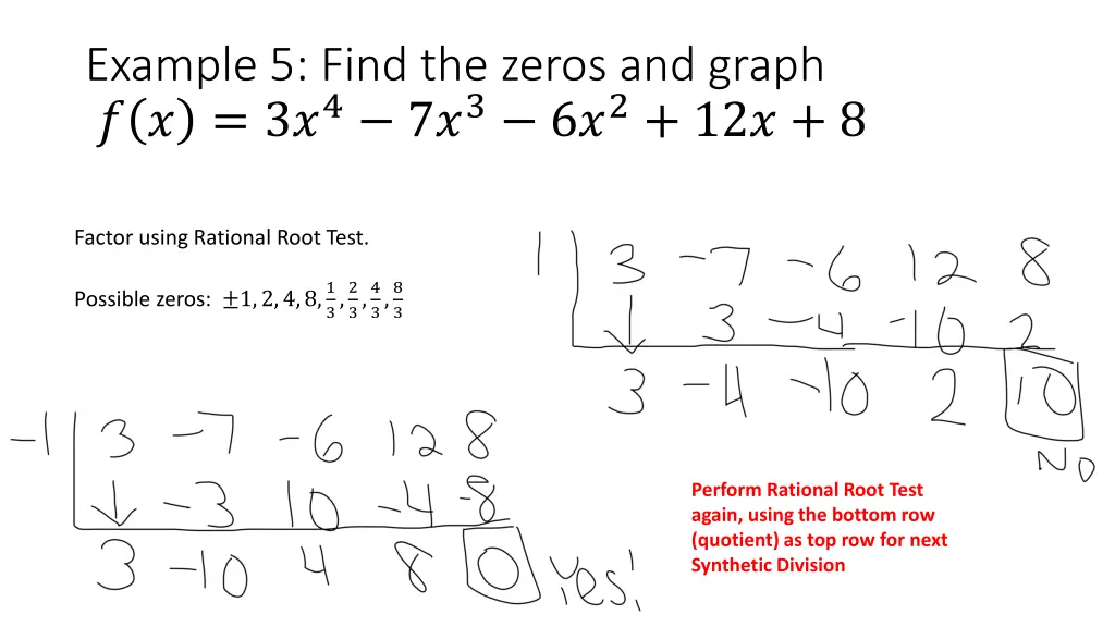 example 5 find the zeros and graph