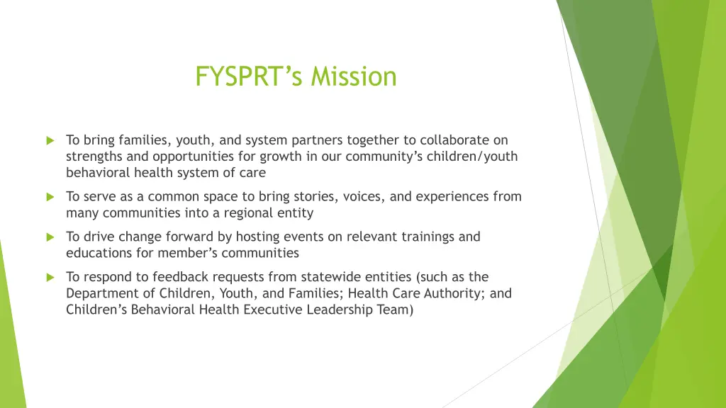 fysprt s mission