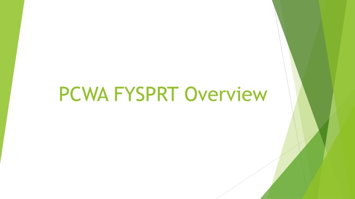 pcwa fysprt overview