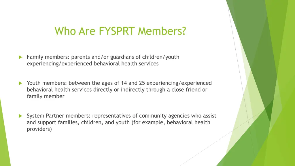 who are fysprt members