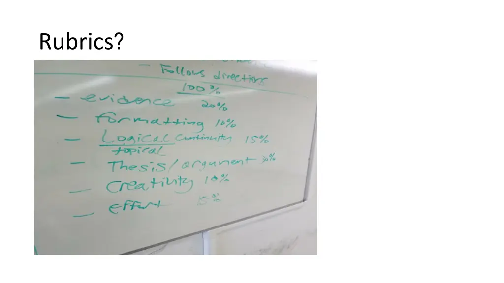 rubrics