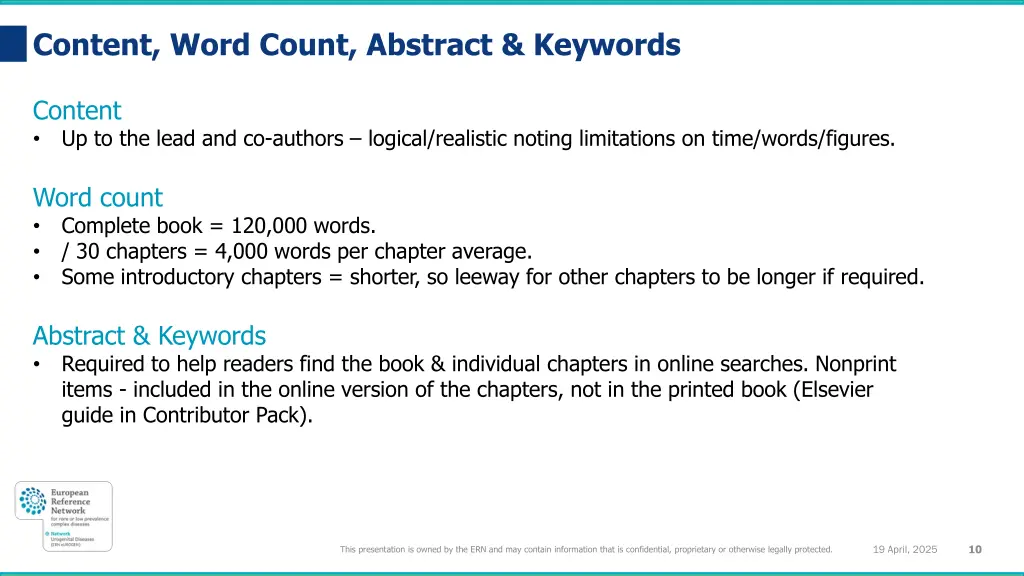content word count abstract keywords