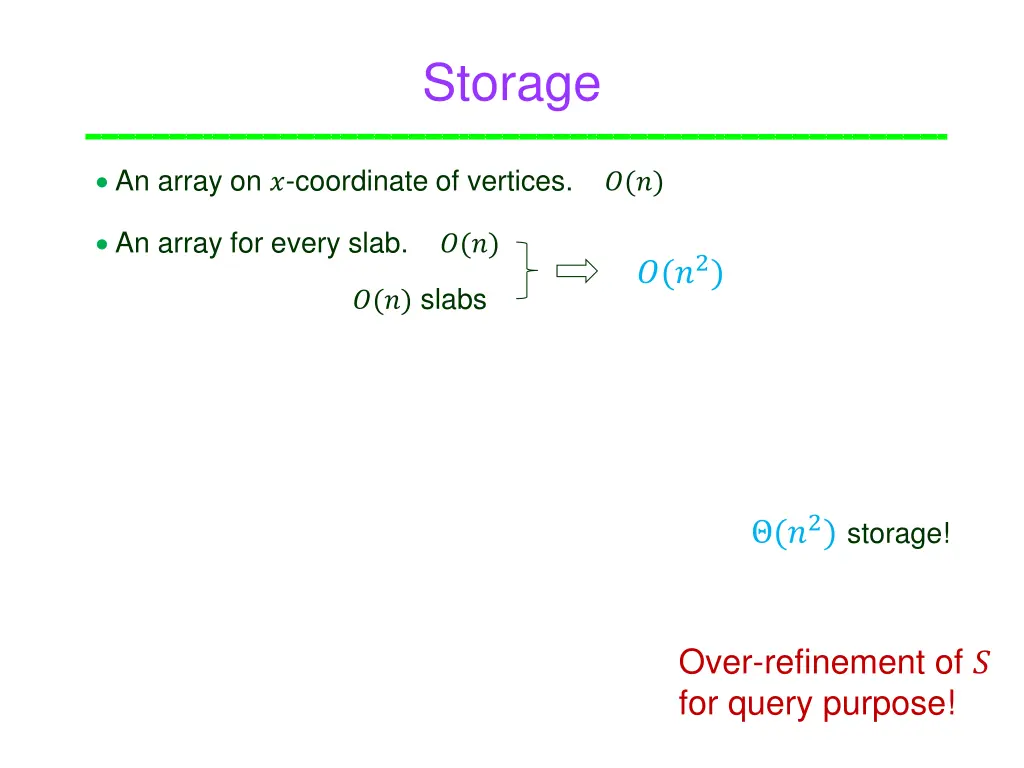 storage