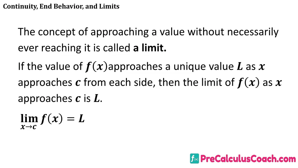 continuity end behavior and limits 2