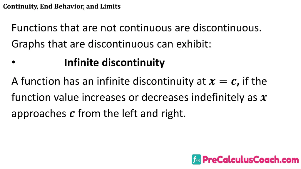 continuity end behavior and limits 3