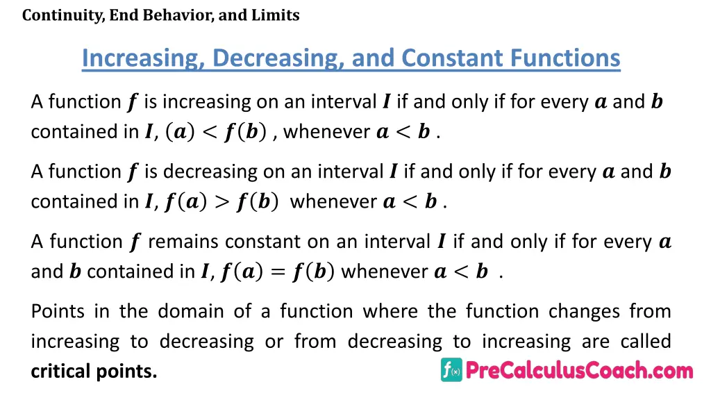 continuity end behavior and limits 35