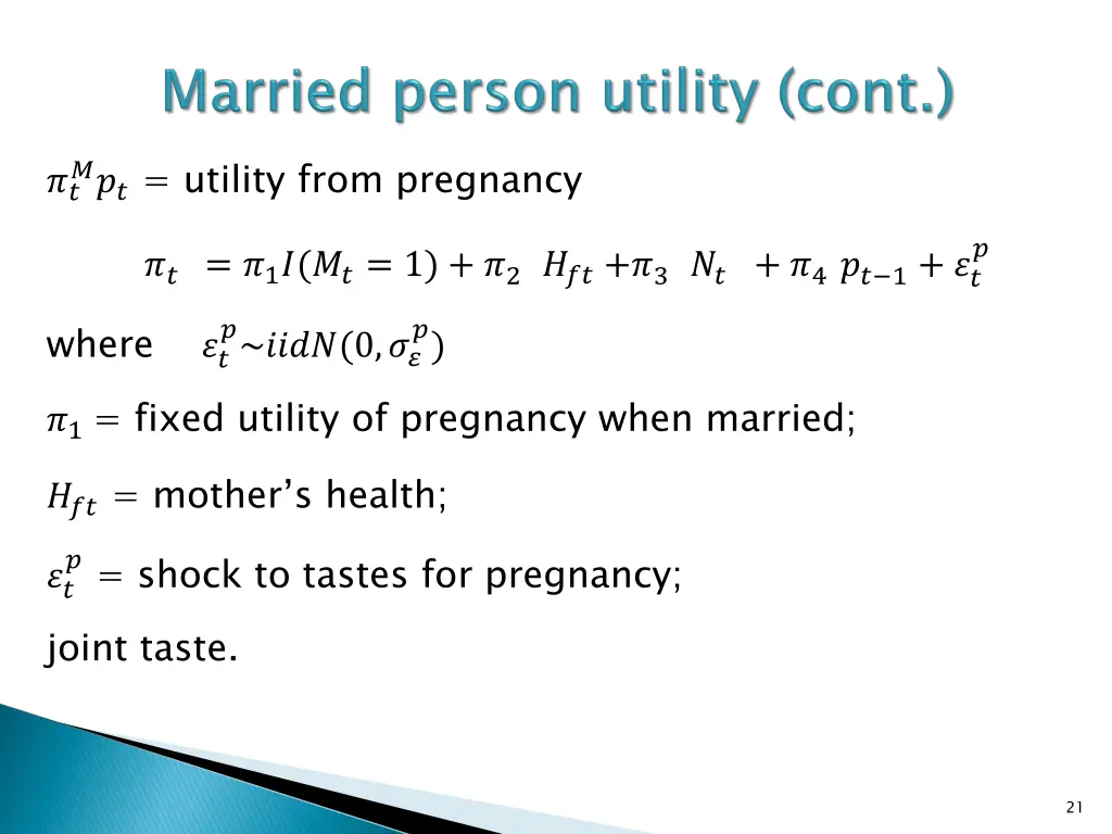 utility from pregnancy