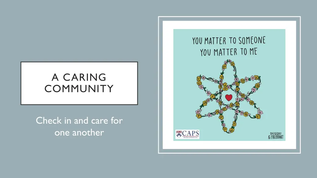 a caring community