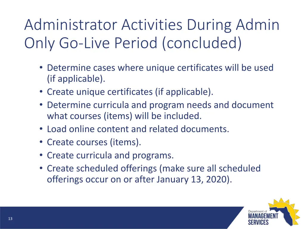 administrator activities during admin only 2