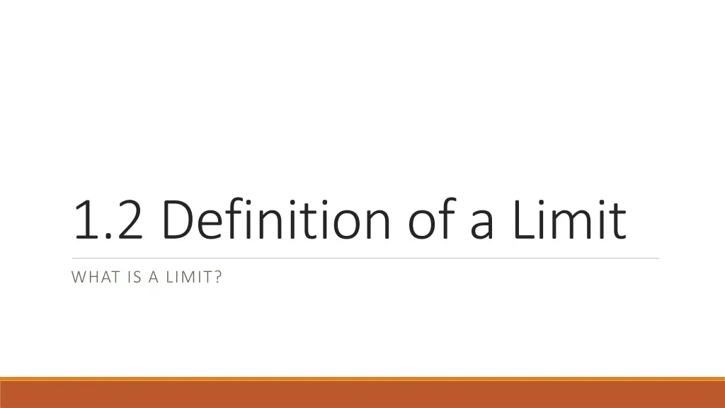 1 2 definition of a limit
