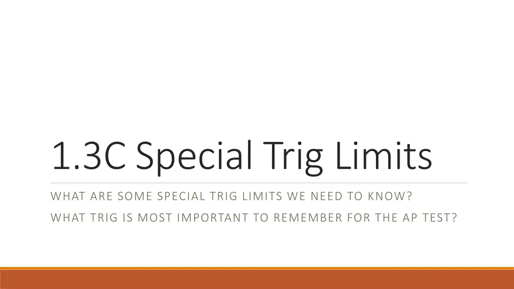 1 3c special trig limits