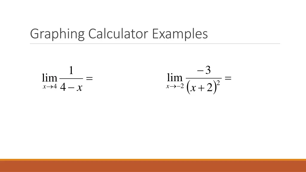 graphing calculator examples