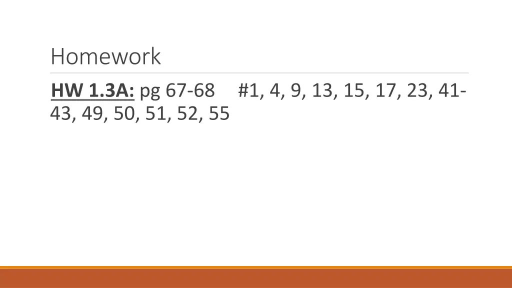homework