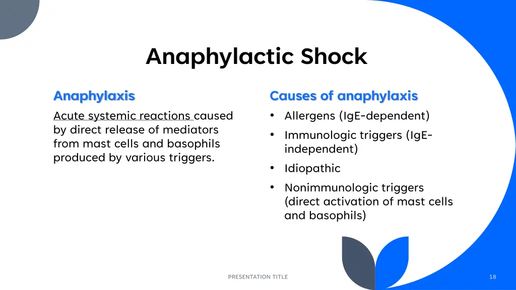 anaphylactic shock