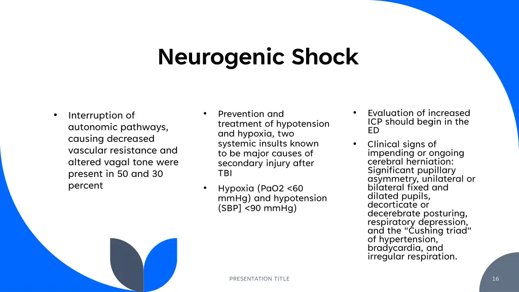neurogenic shock