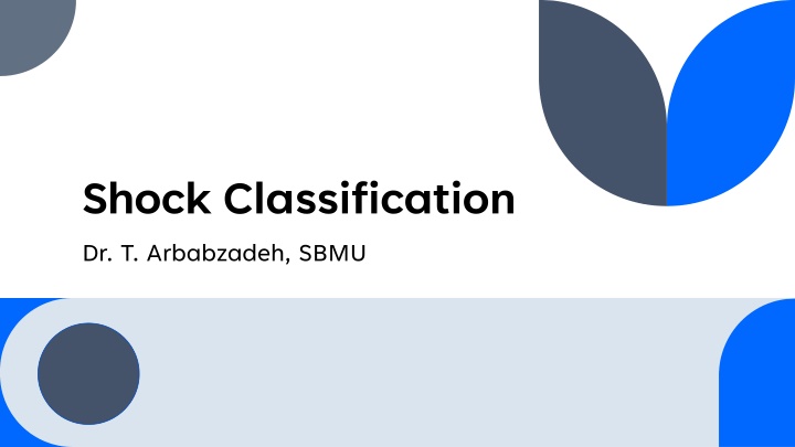 shock classification dr t arbabzadeh sbmu