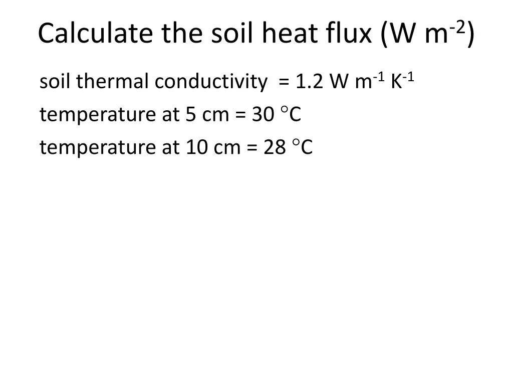 calculate the soil heat flux w m 2
