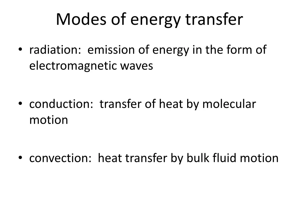 modes of energy transfer