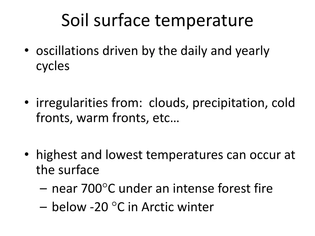 soil surface temperature