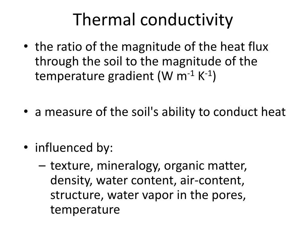 thermal conductivity